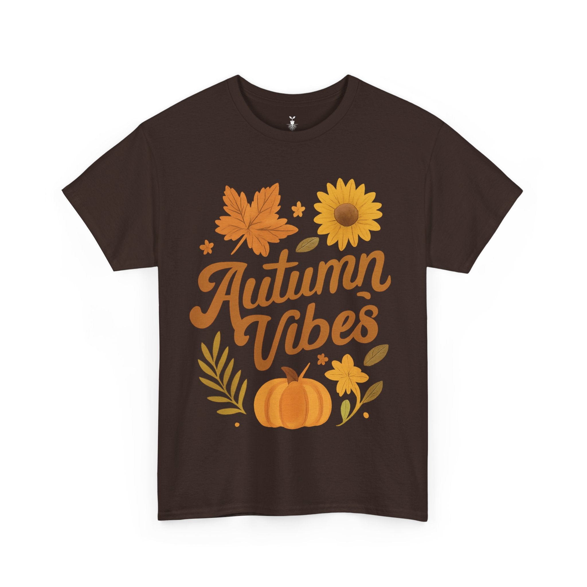 Autumn Vibes with Pumpkin, Maple Leaf, Sunflower T-Shirt