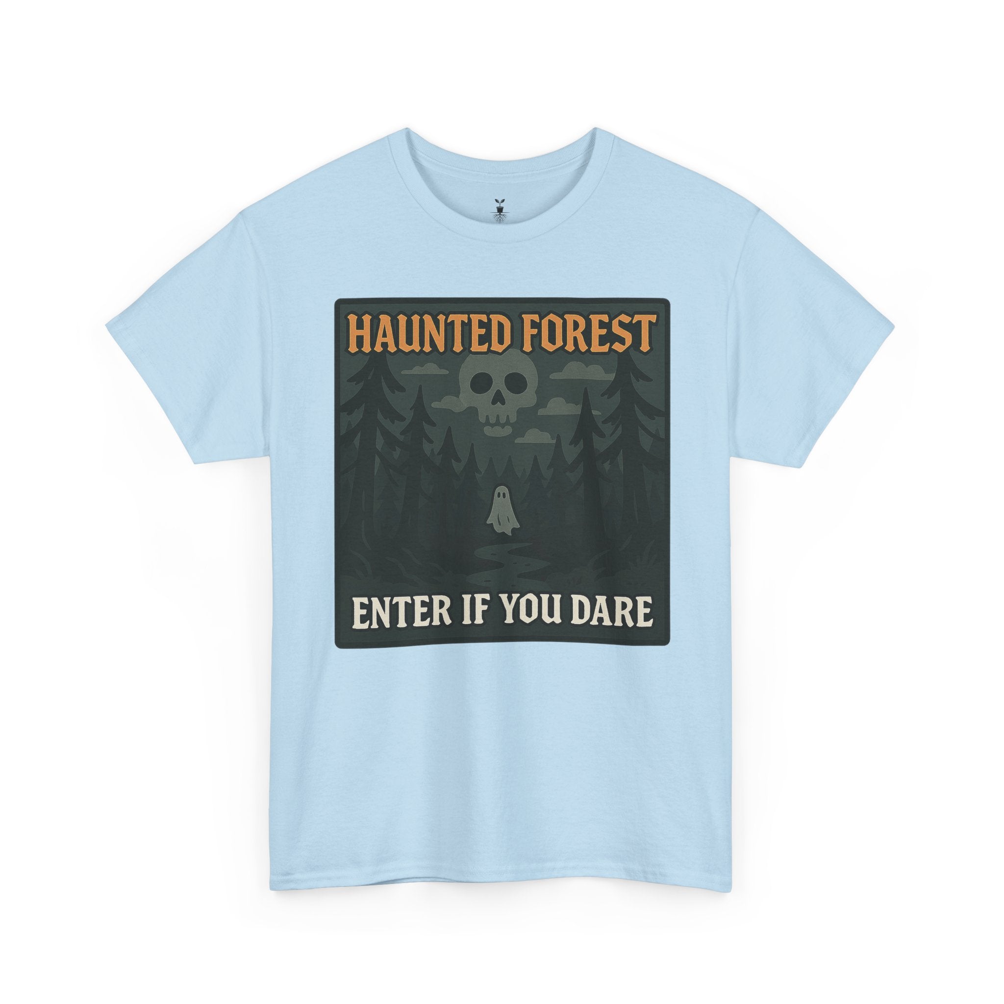 Ghost & Skull Haunted Forest Halloween T-Shirt