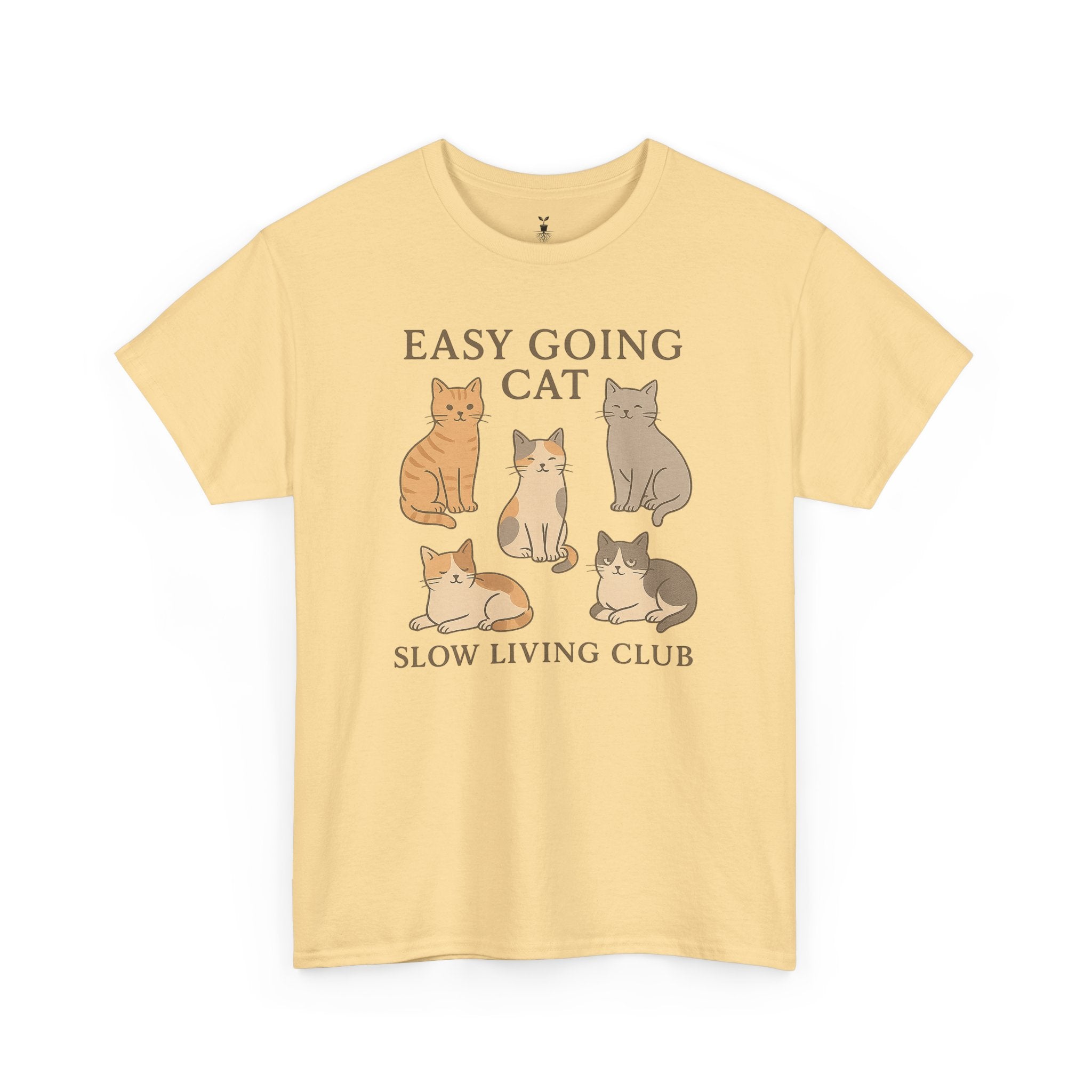Easy Going Cat: Slow Living Club T-Shirt