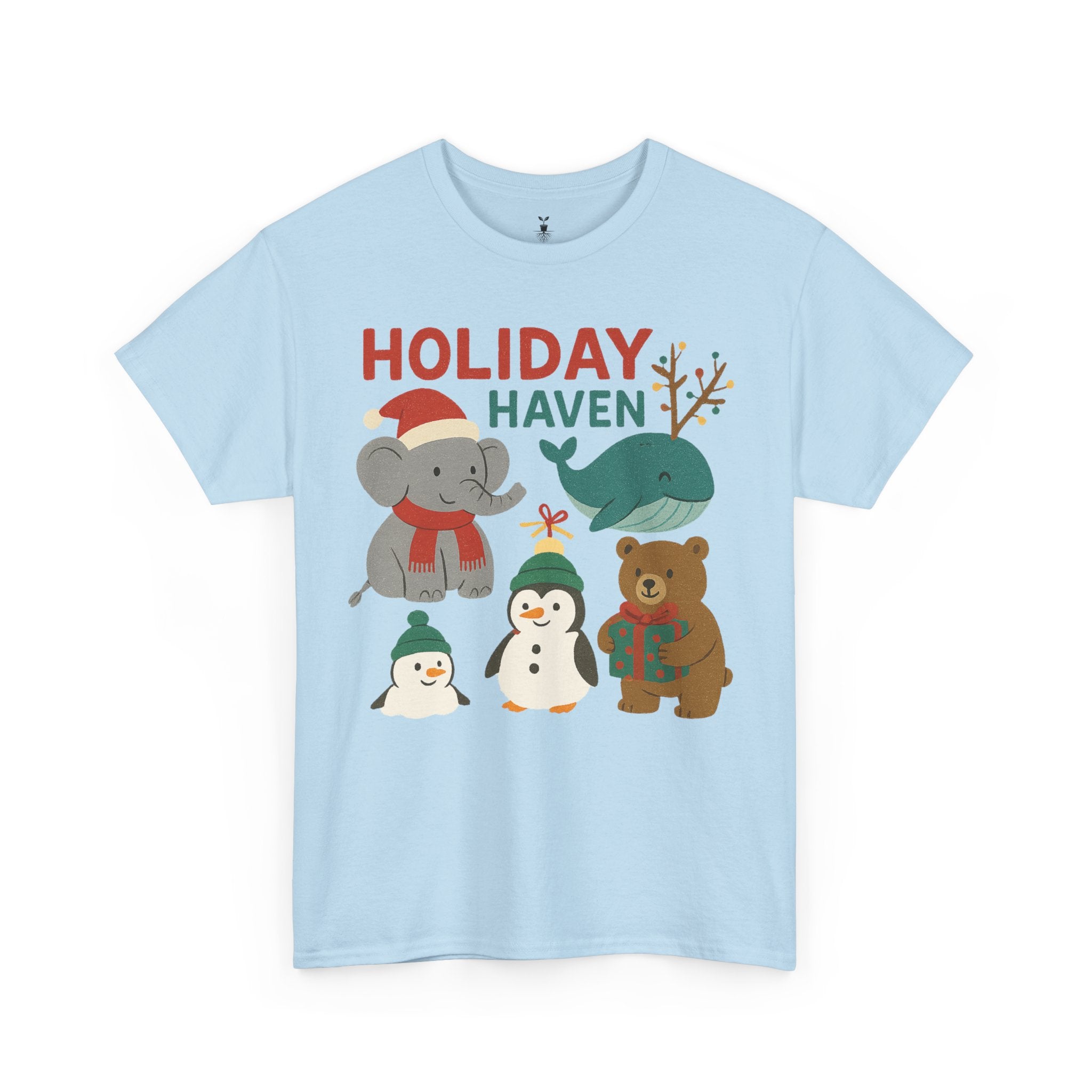 Holiday Haven Penguin Whale Elephant Bear T-Shirt