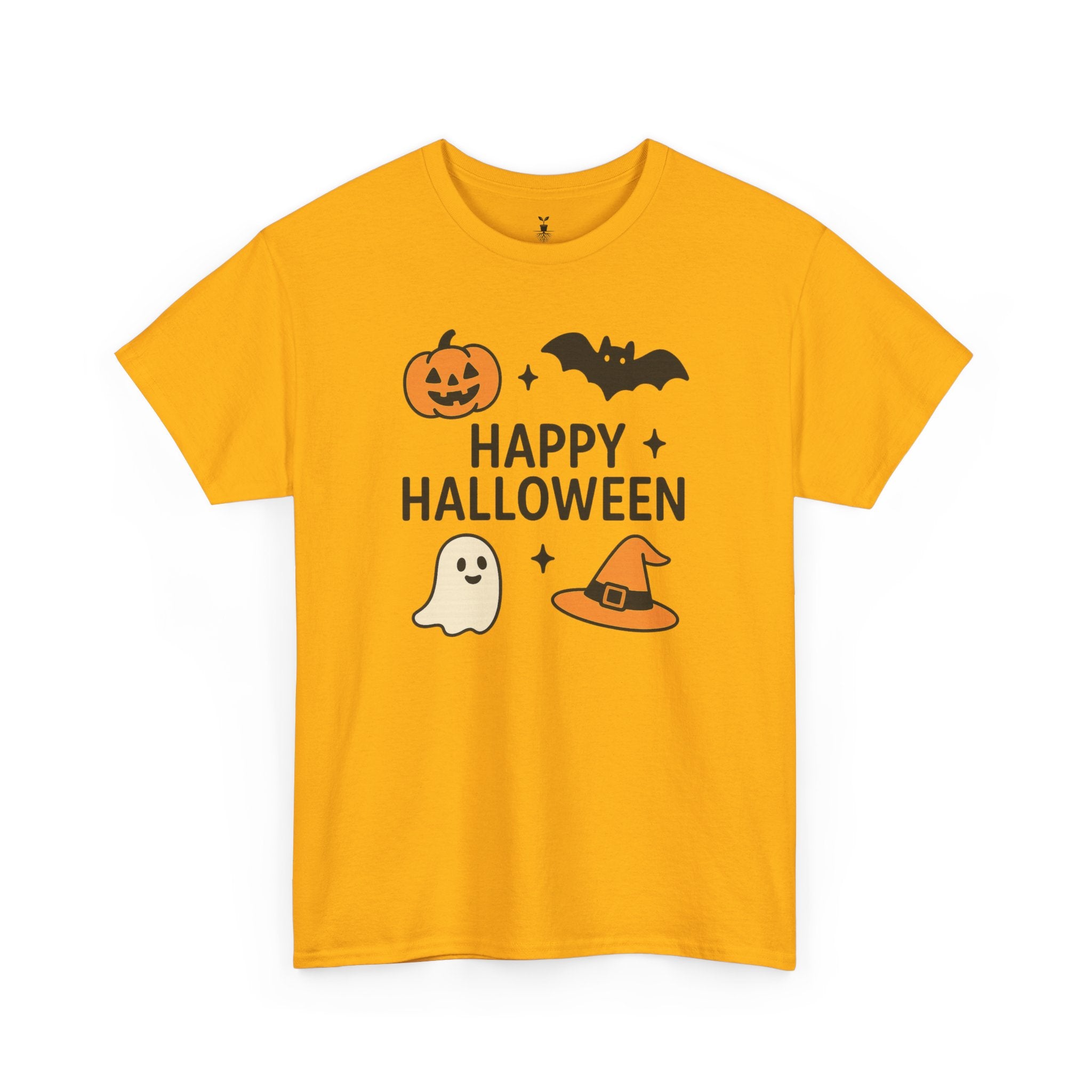 Ghost, Pumpkin, Bat & Witch Hat T-Shirt