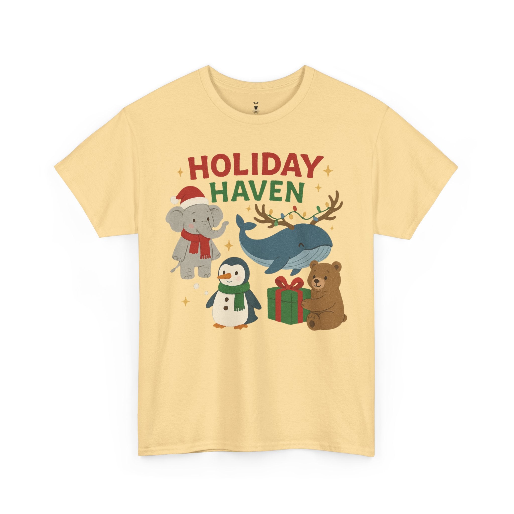 Holiday Haven Penguin Bear Whale Elephant T-Shirt