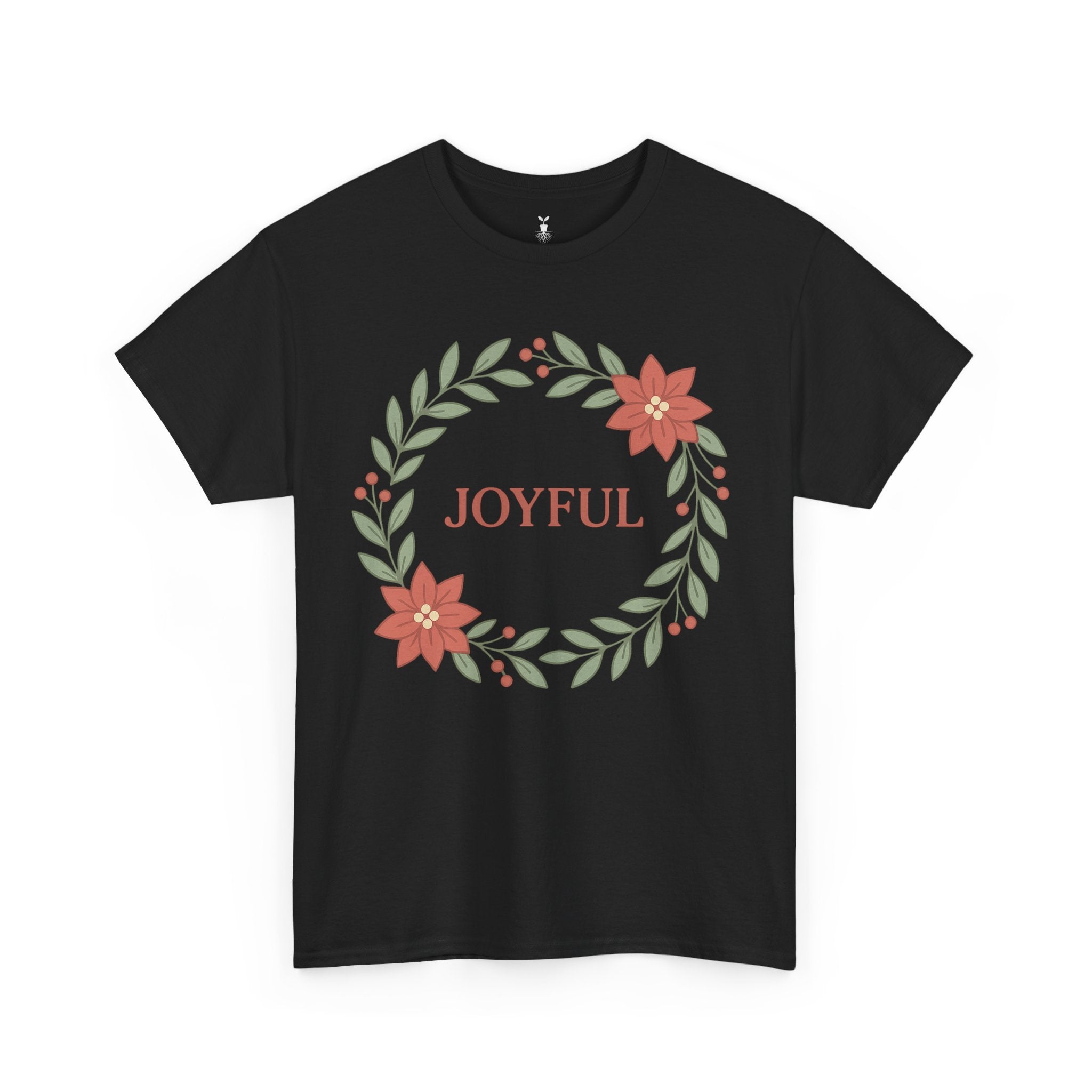 Floral Joyful Christmas T-Shirt