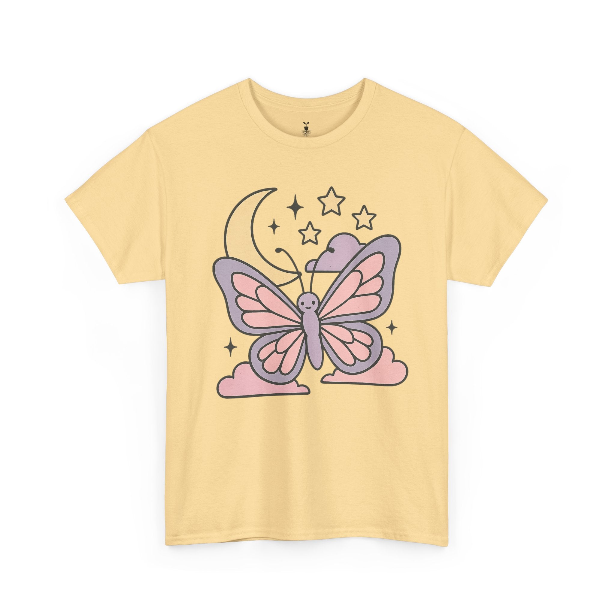 Aesthetic Boho Butterfly Moon T-Shirt