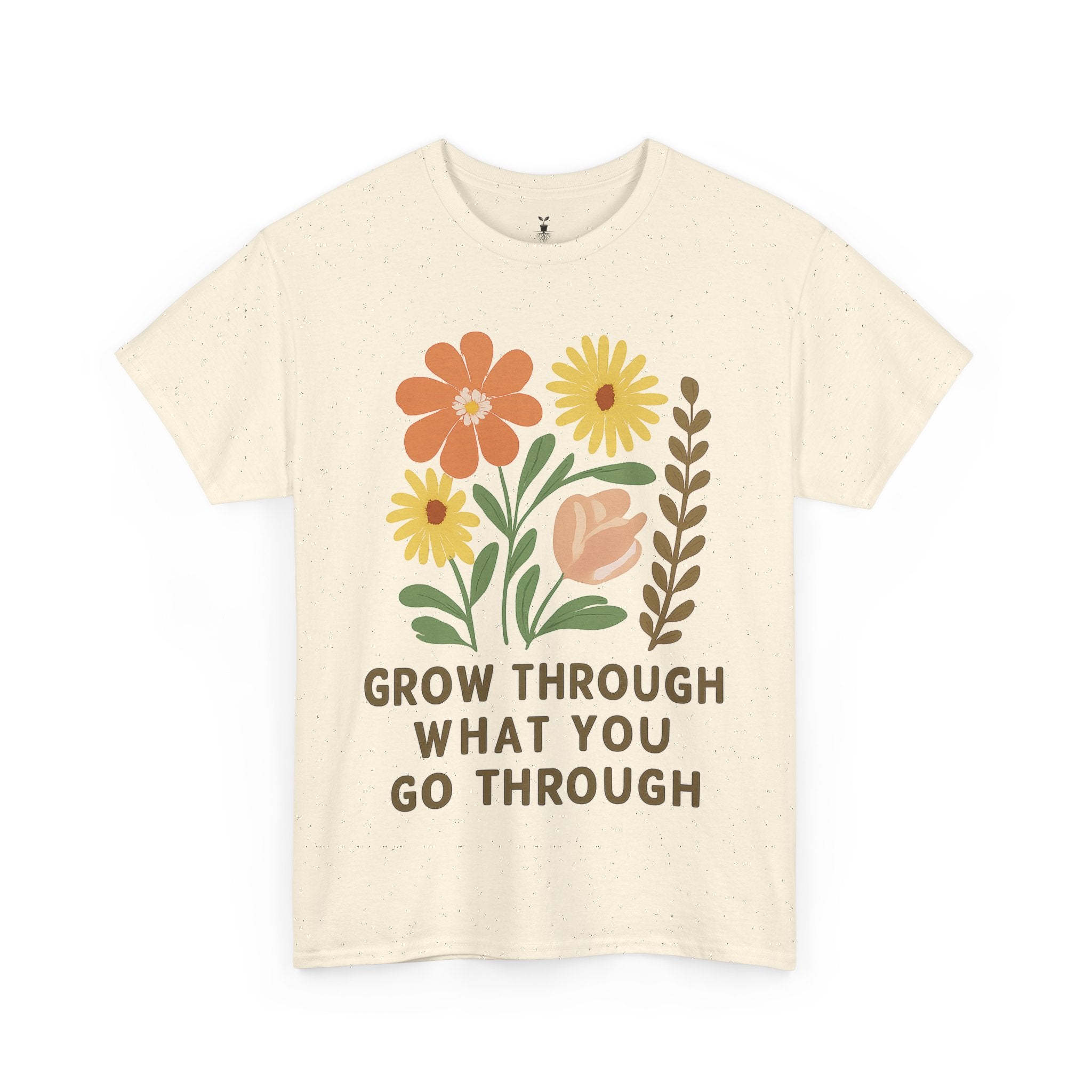 Boho Floral Grow Through What You Go ThroughT-Shirt