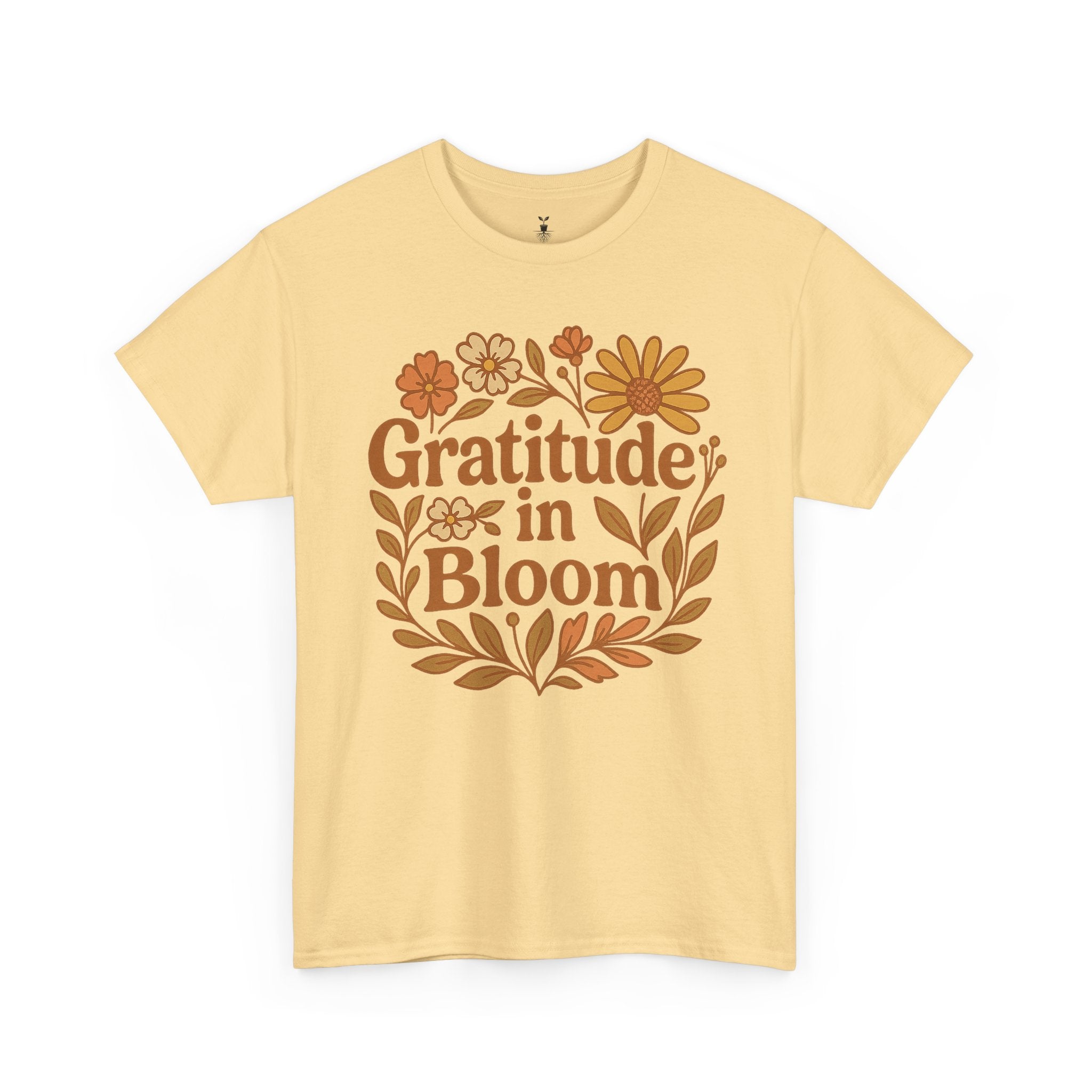 Floral Boho Gratitude in Bloom T-Shirt