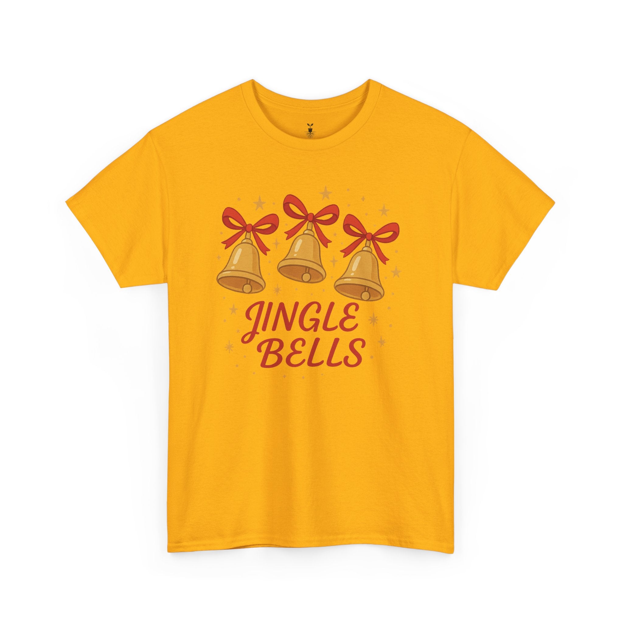 Festive Golden Jingle Bells T-Shirt