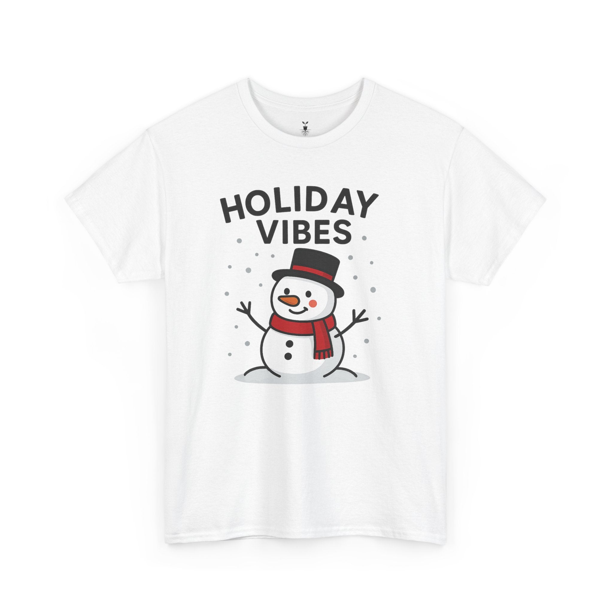 Holiday Vibes Snowman Christmas T-Shirt