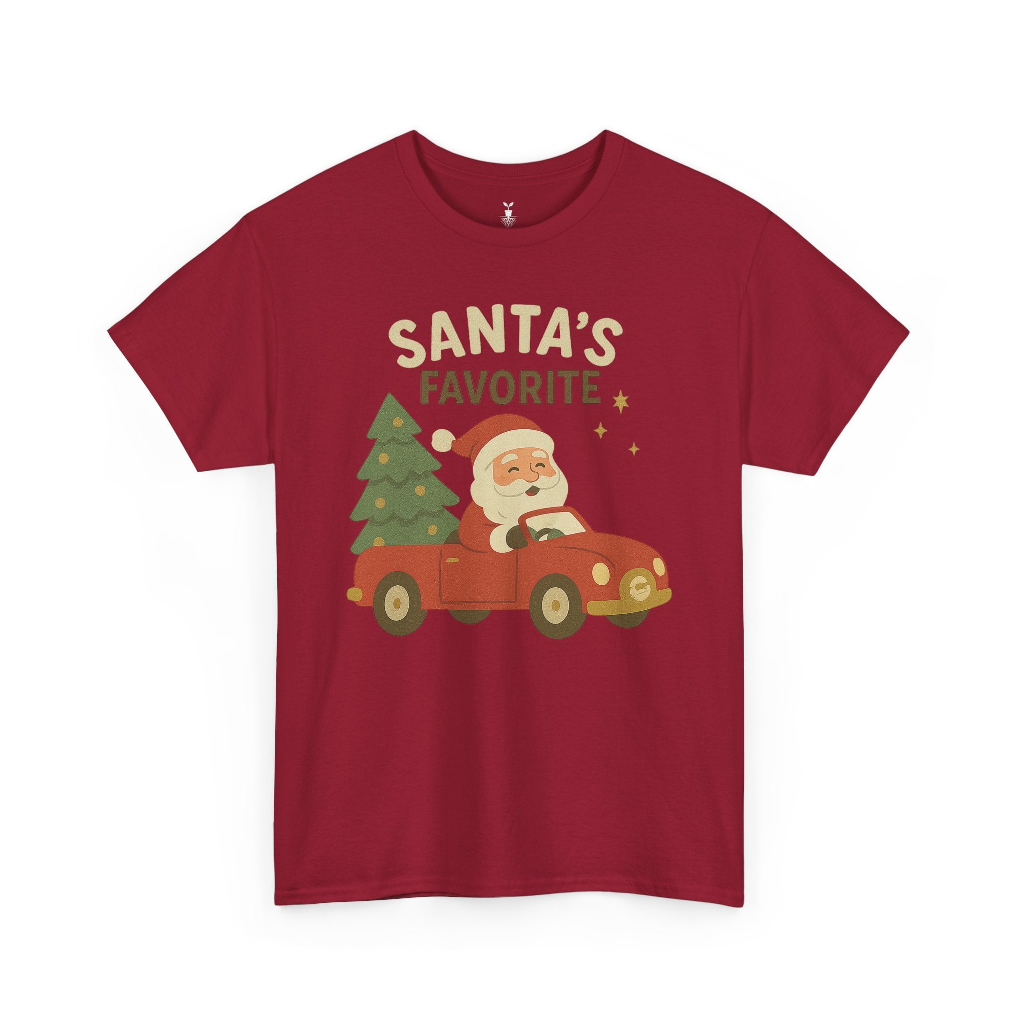 Santas Favorite Driving Red Car with Tree T-Shirt