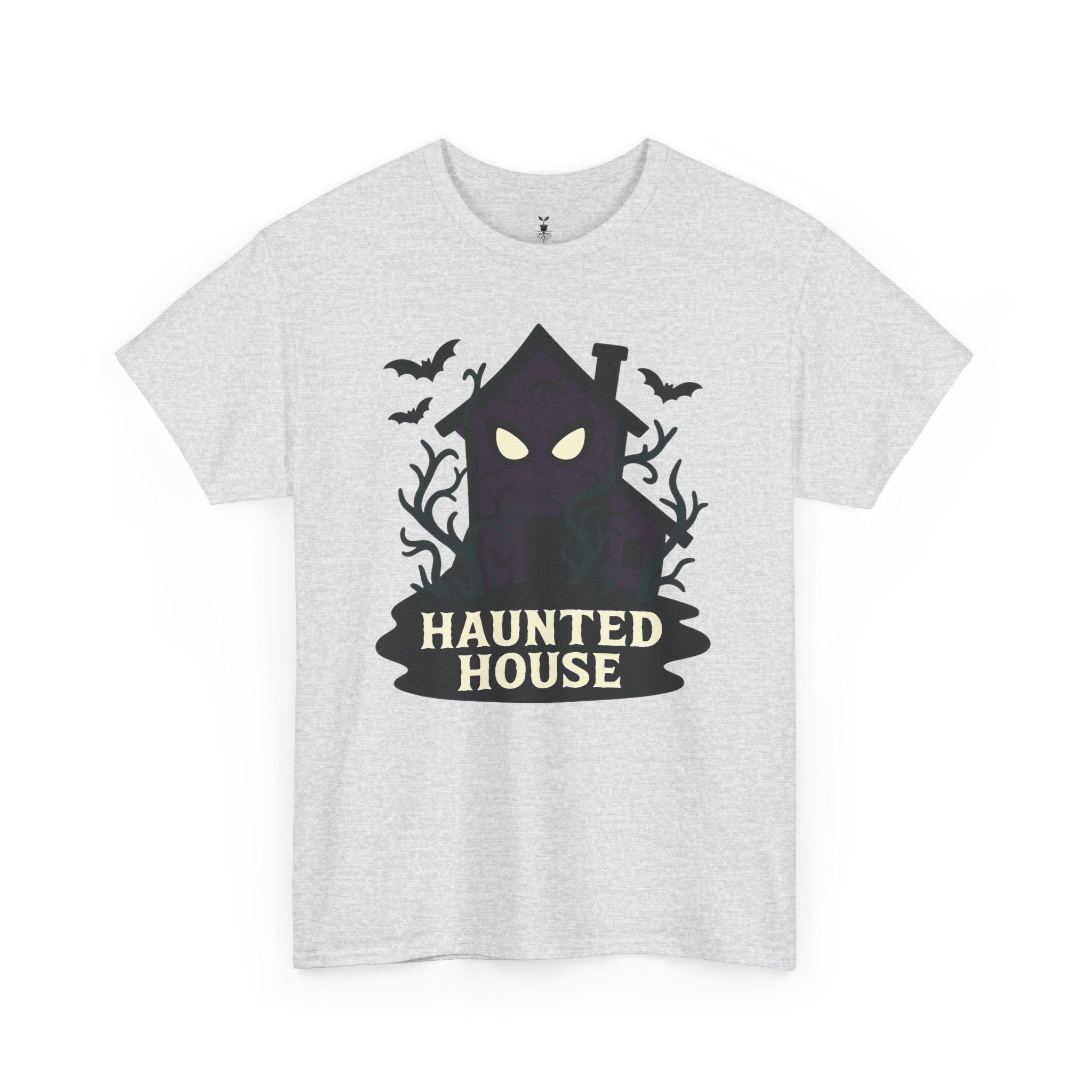 Haunted House Creepy Eyes and Bats Halloween Shirt