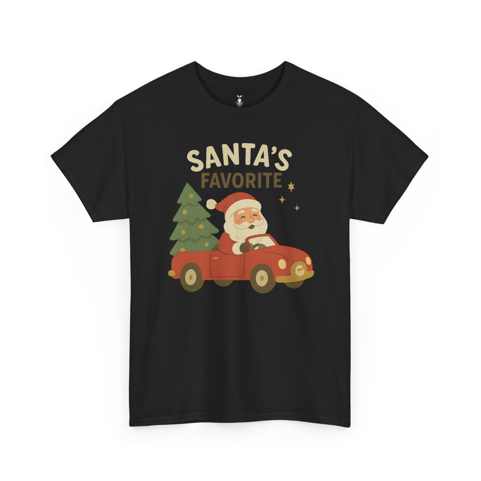 Santas Favorite Driving Red Car with Tree T-Shirt