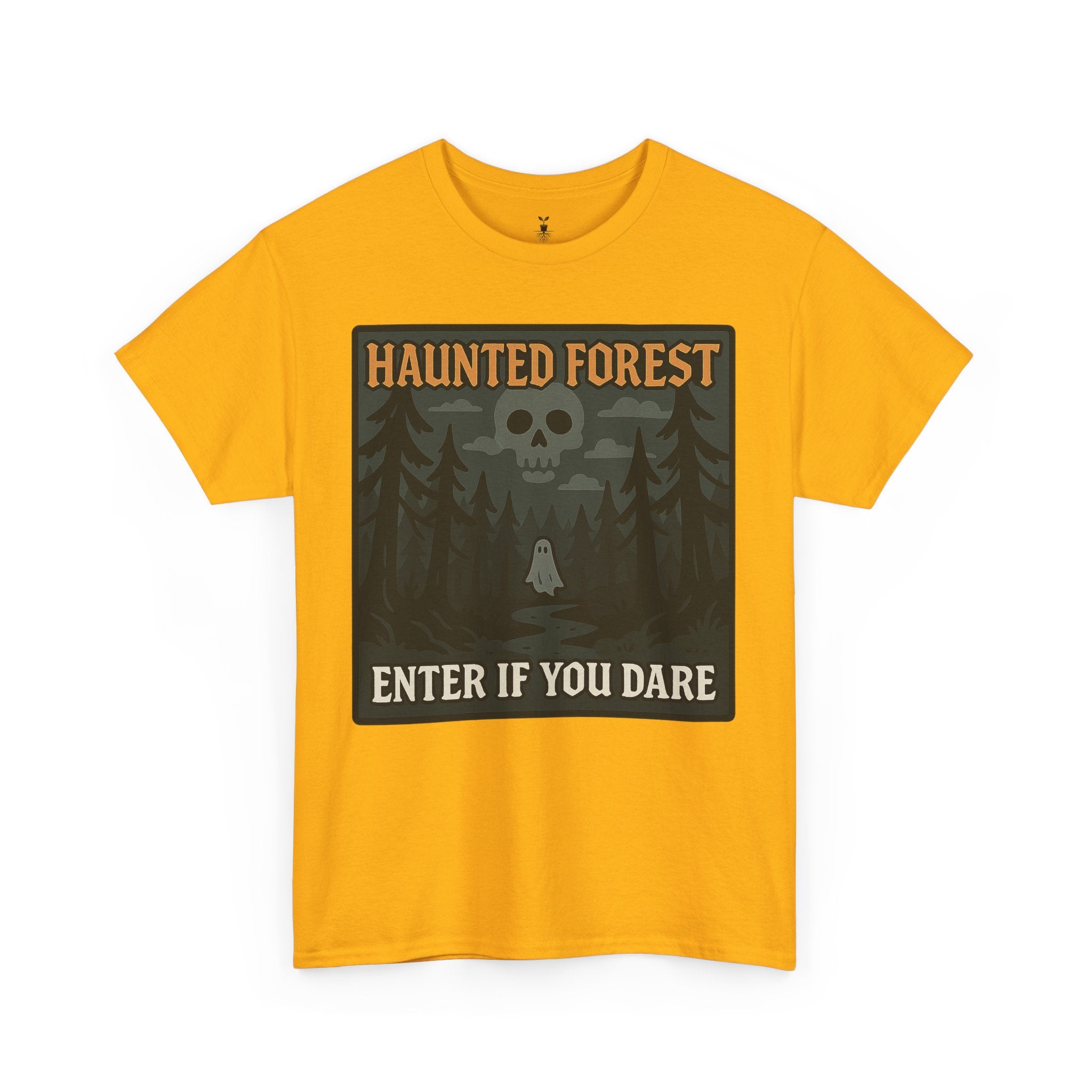 Ghost & Skull Haunted Forest Halloween T-Shirt