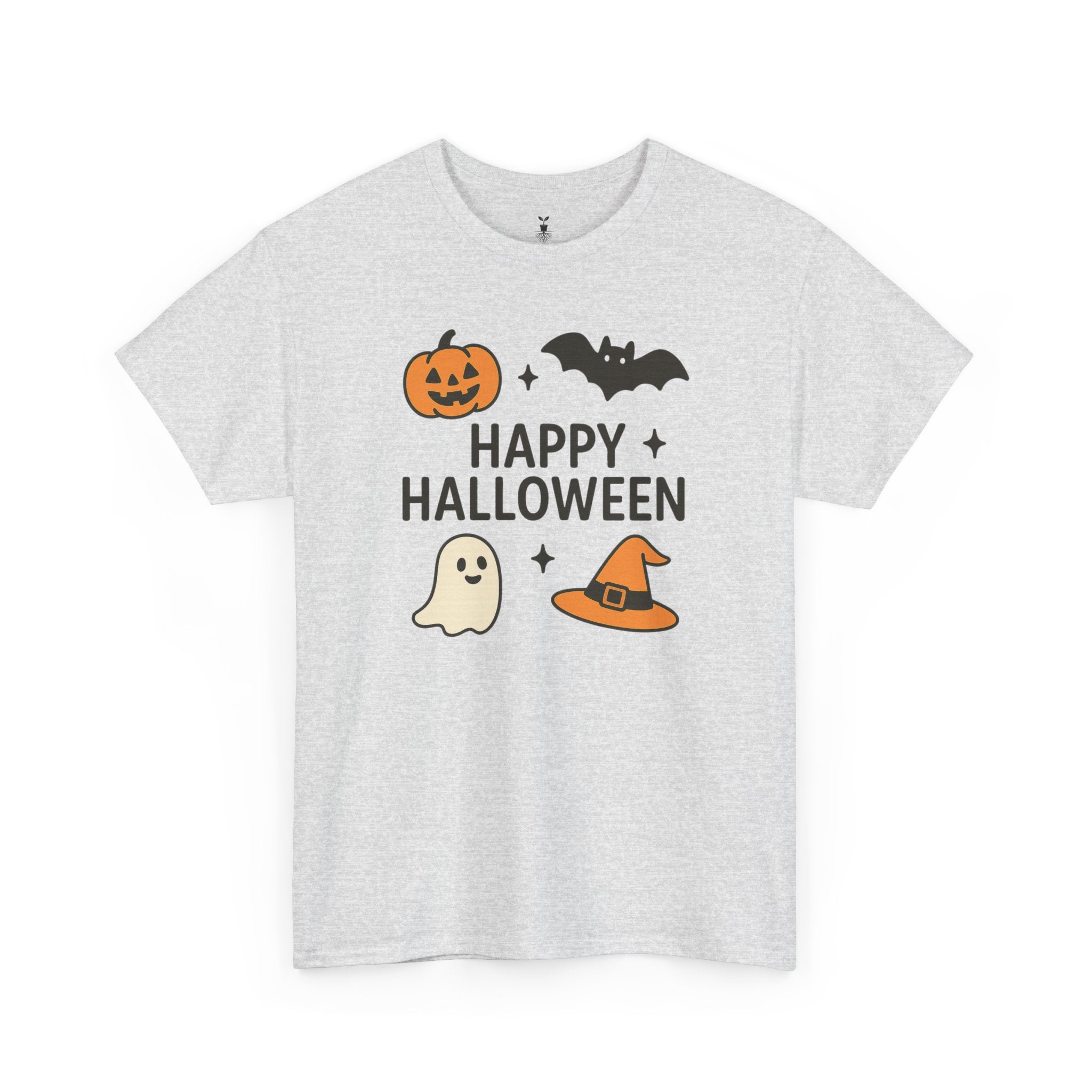 Ghost, Pumpkin, Bat & Witch Hat T-Shirt