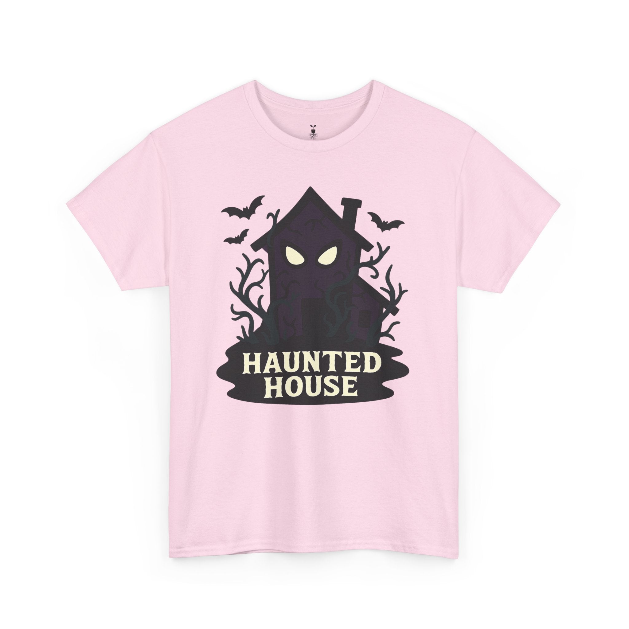 Haunted House Creepy Eyes and Bats Halloween Shirt