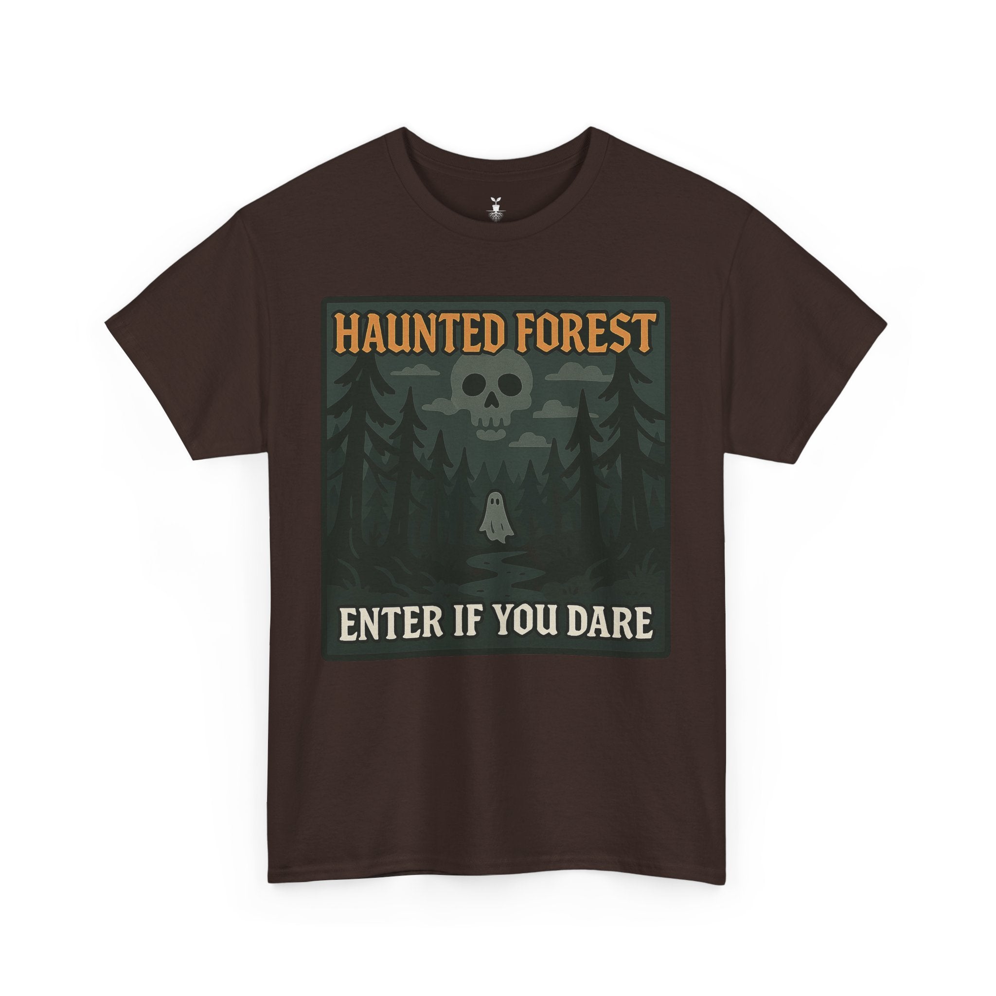 Ghost & Skull Haunted Forest Halloween T-Shirt