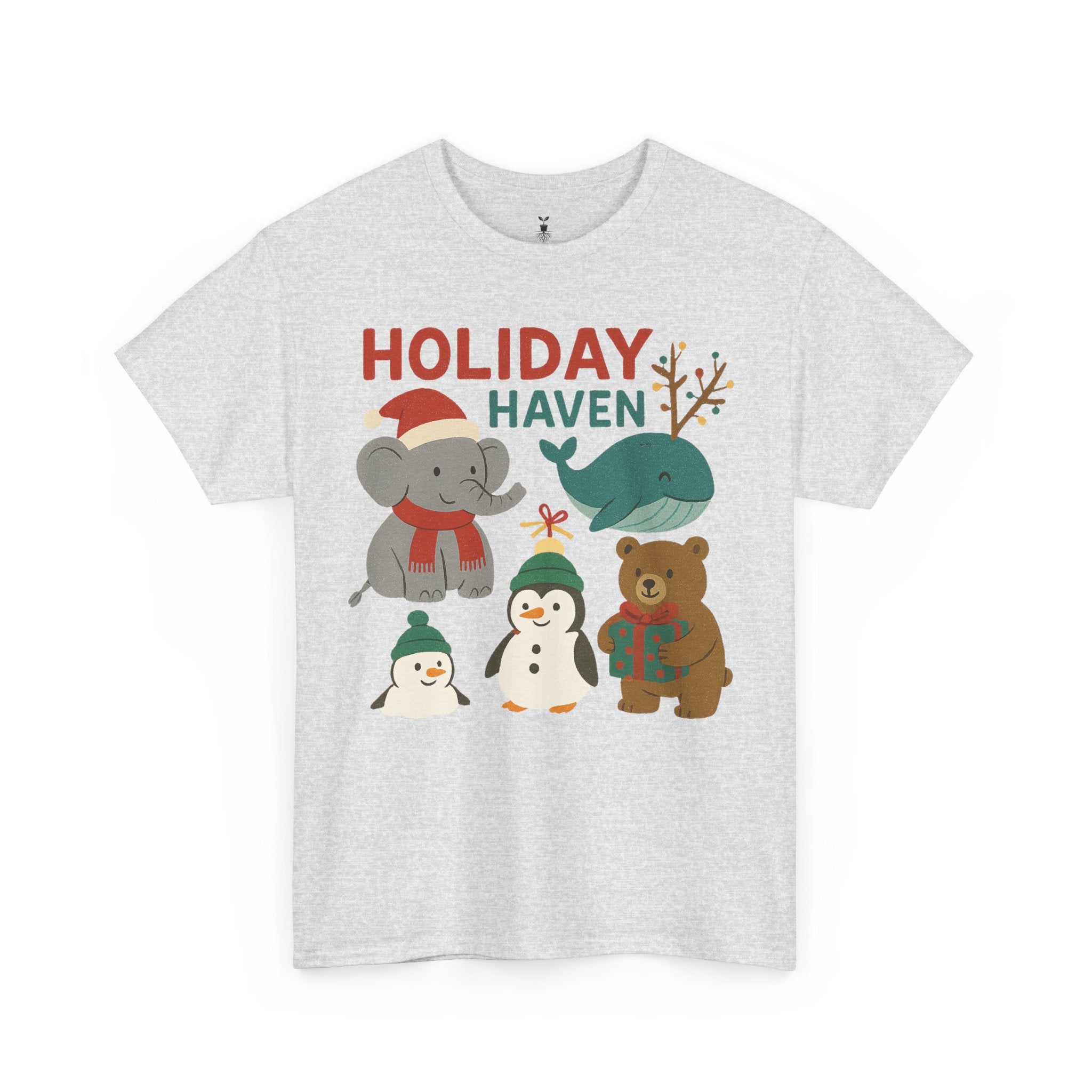 Holiday Haven Penguin Whale Elephant Bear T-Shirt