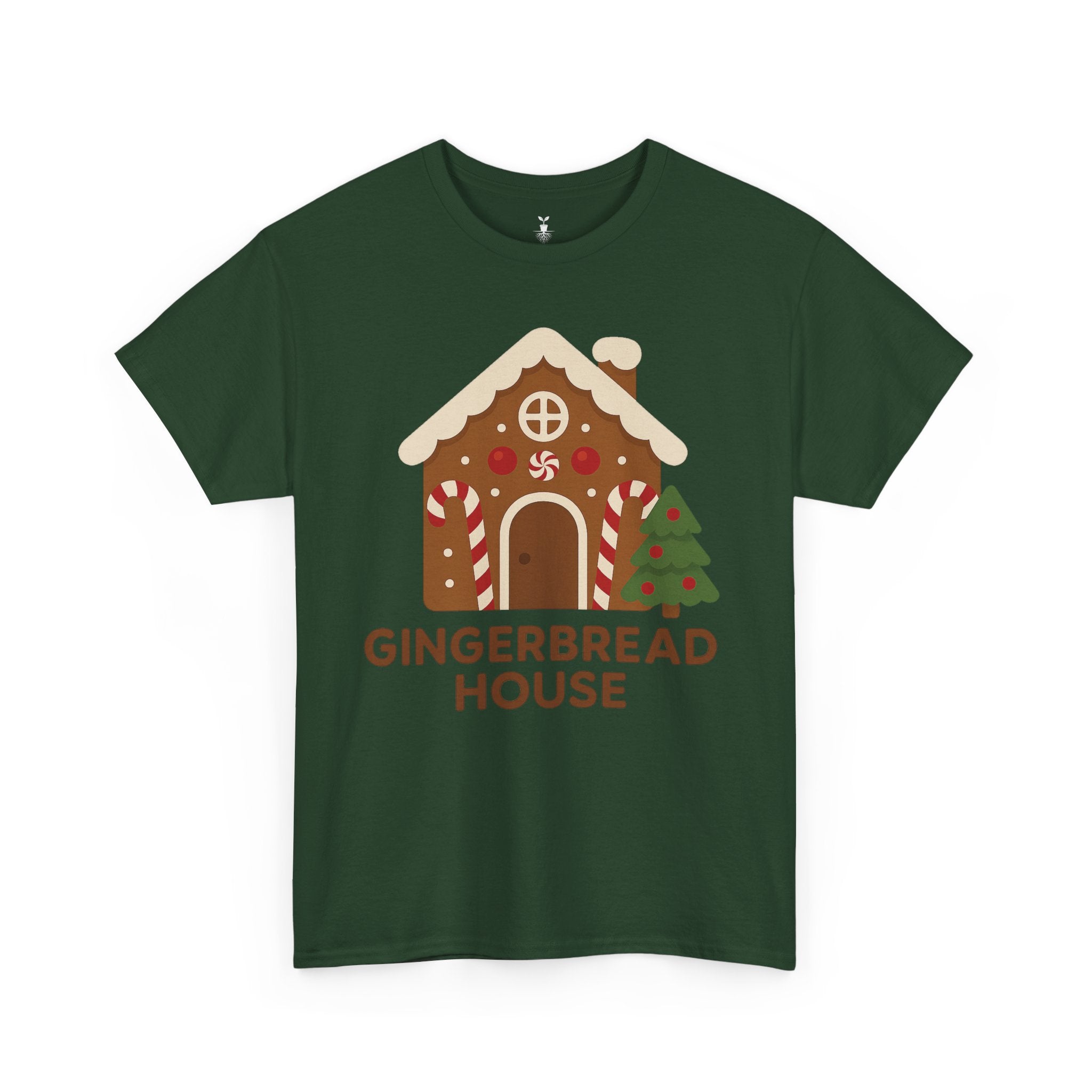 Cute Gingerbread House with Tree T-Shirt
