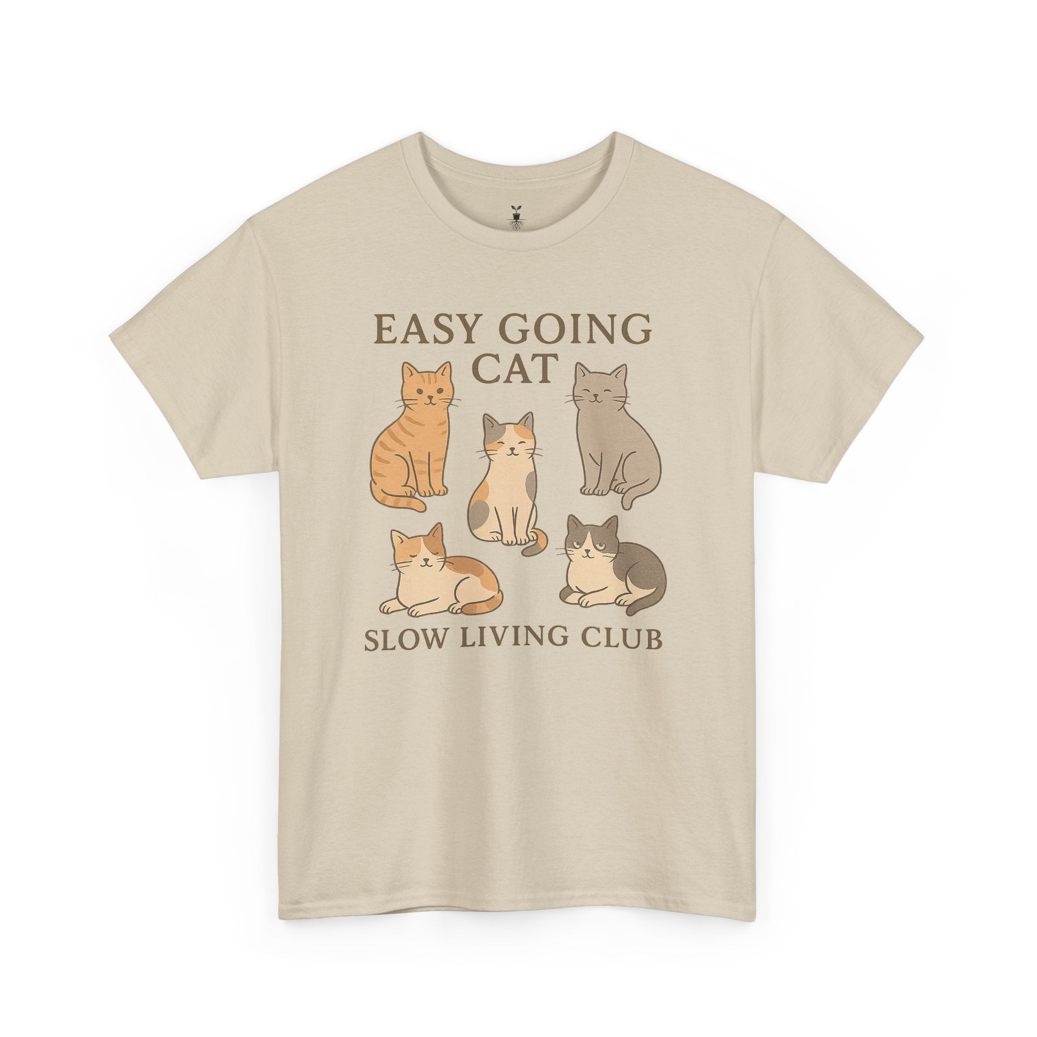 Easy Going Cat: Slow Living Club T-Shirt
