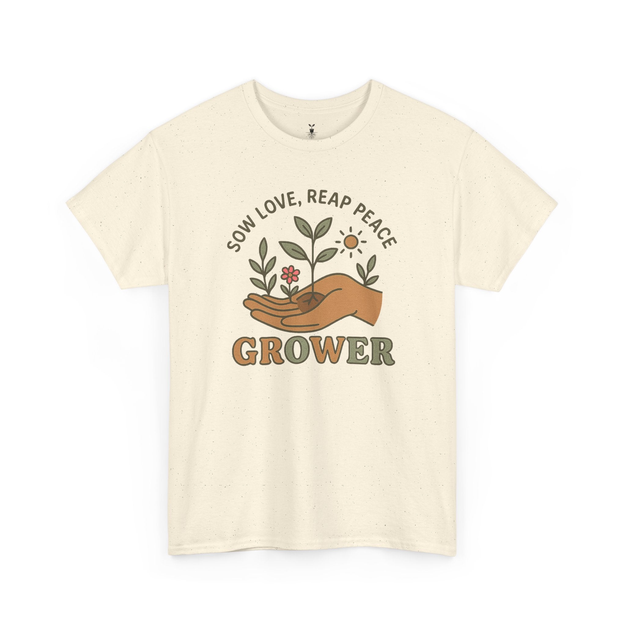 Boho Grower  with Hand Plants Flower T-Shirt