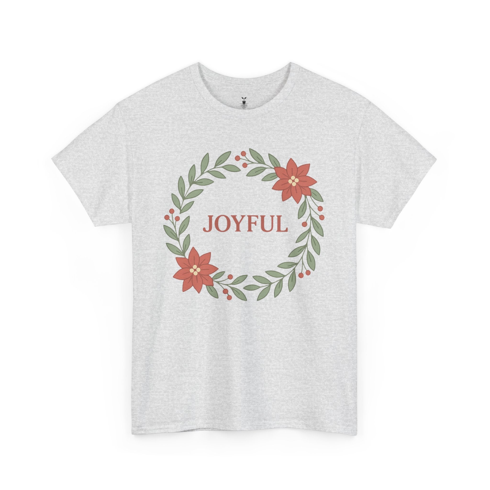 Floral Joyful Christmas T-Shirt