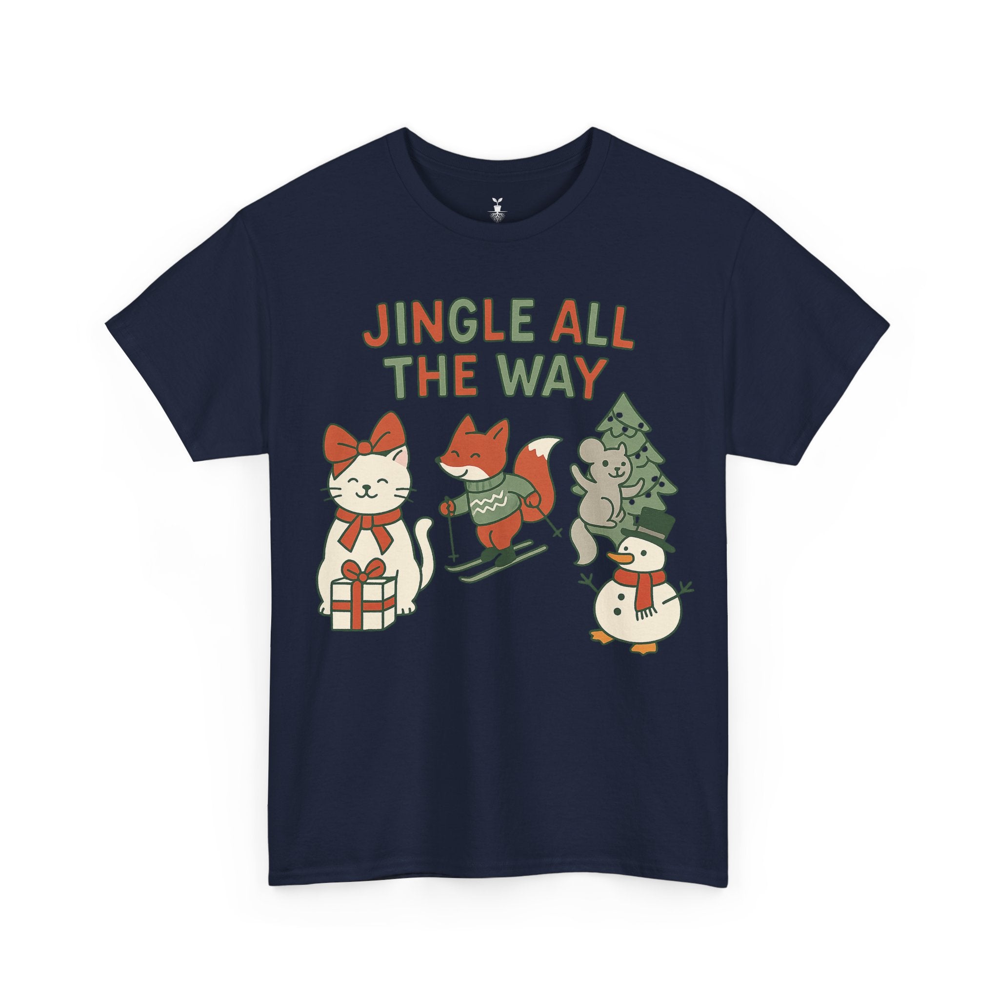 Cute Animal Jingle All The Way T-Shirt