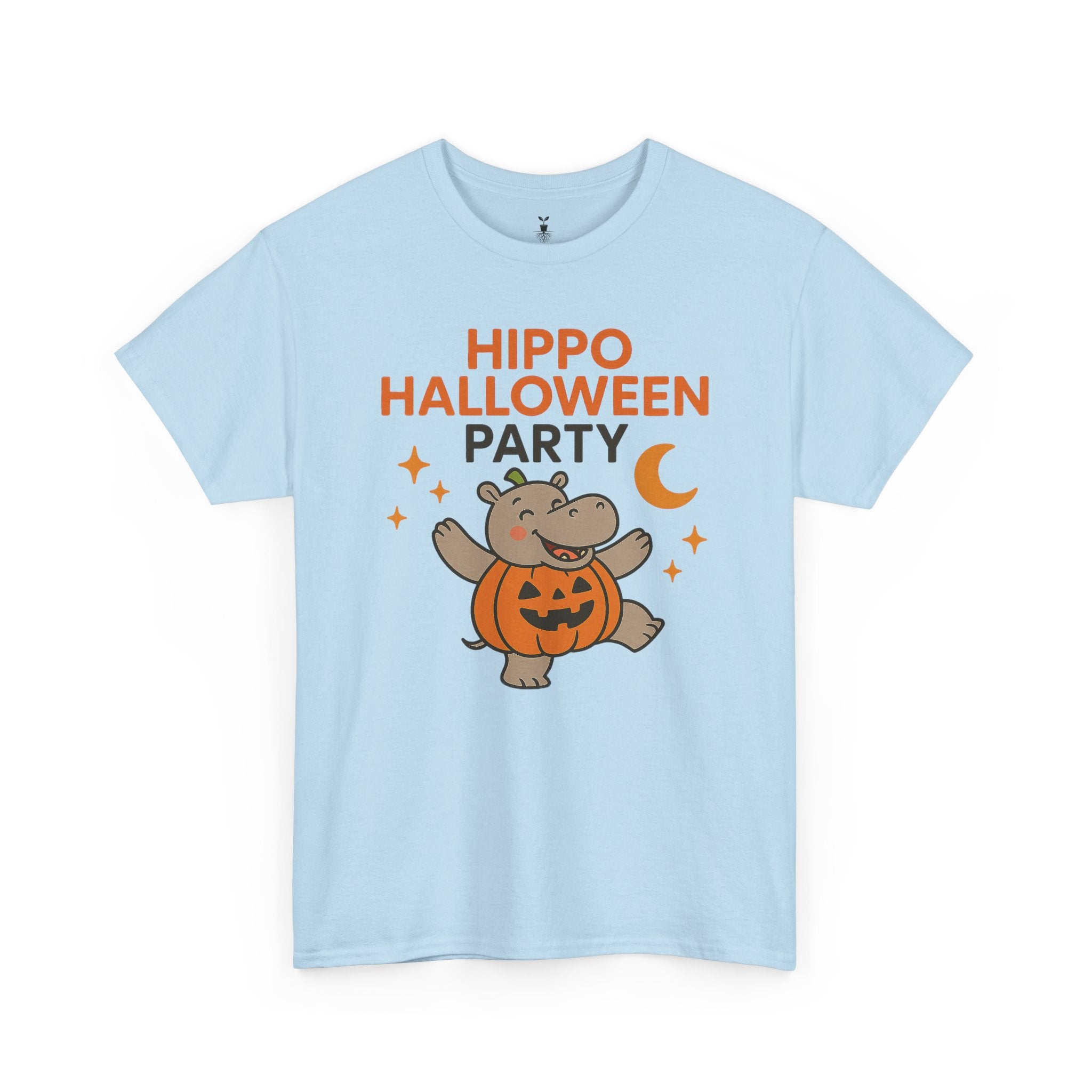 Hippo Pumpkin Halloween Party T-Shirt