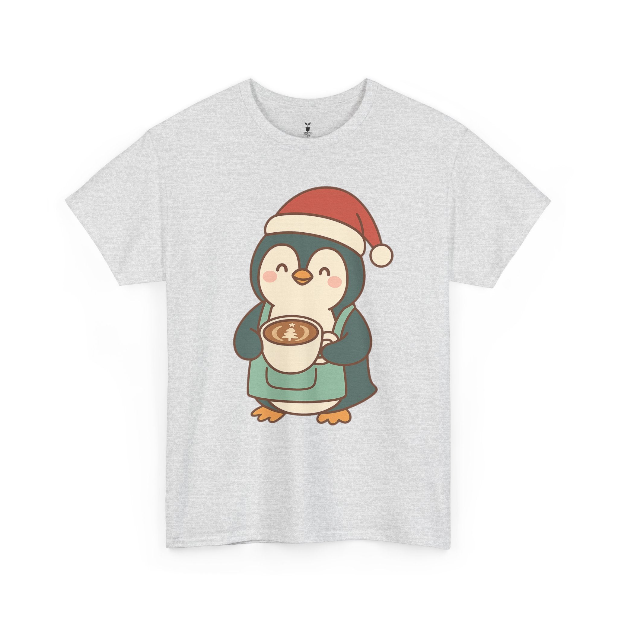 Penguin with Christmas Cup T-Shirt