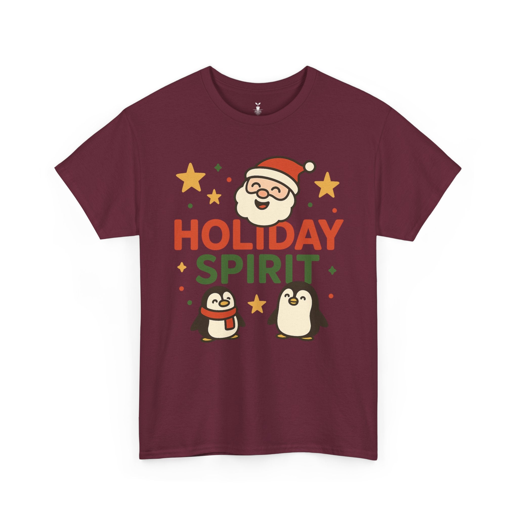 Santa and Penguins Holiday Spirit Christmas  T-Shirt