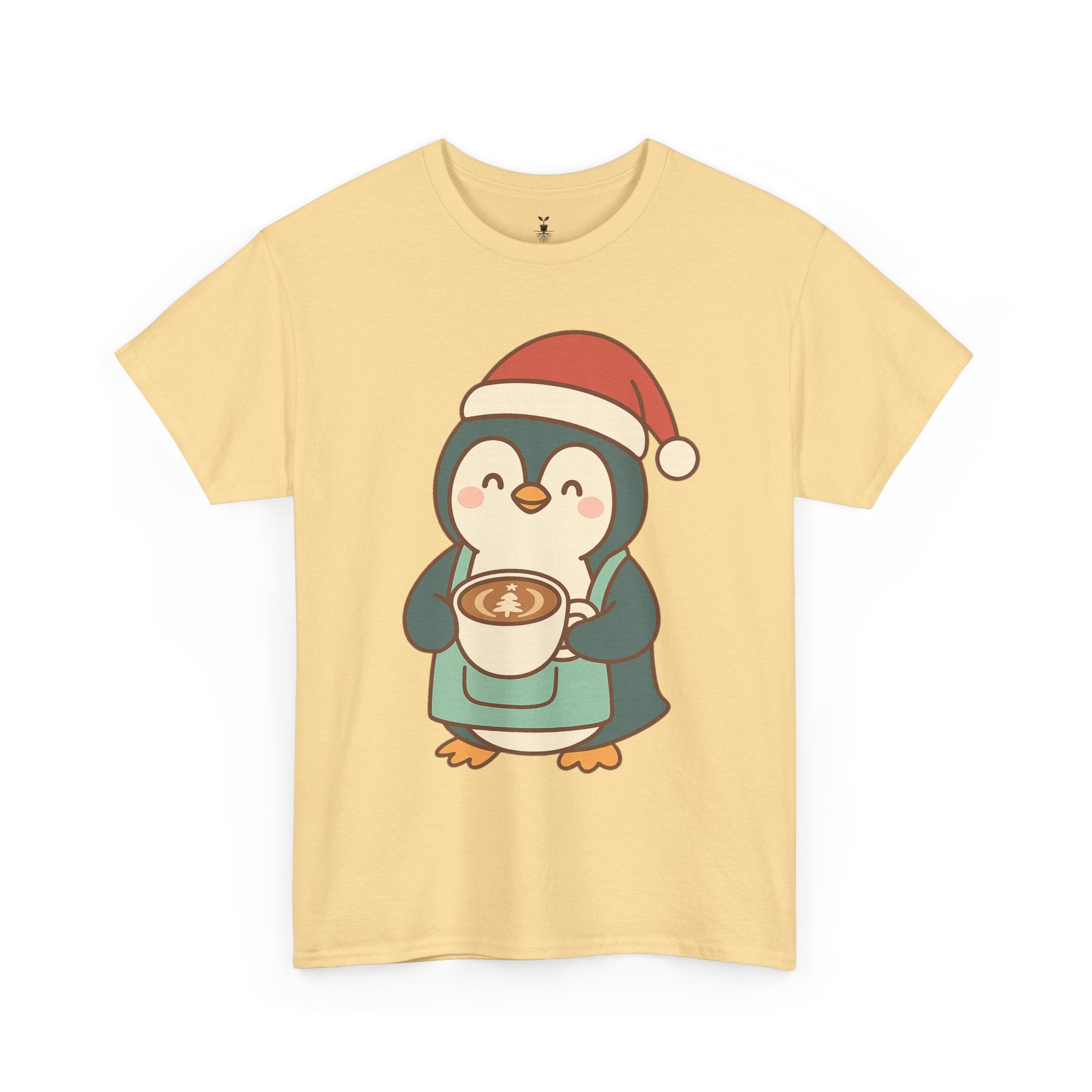Penguin with Christmas Cup T-Shirt
