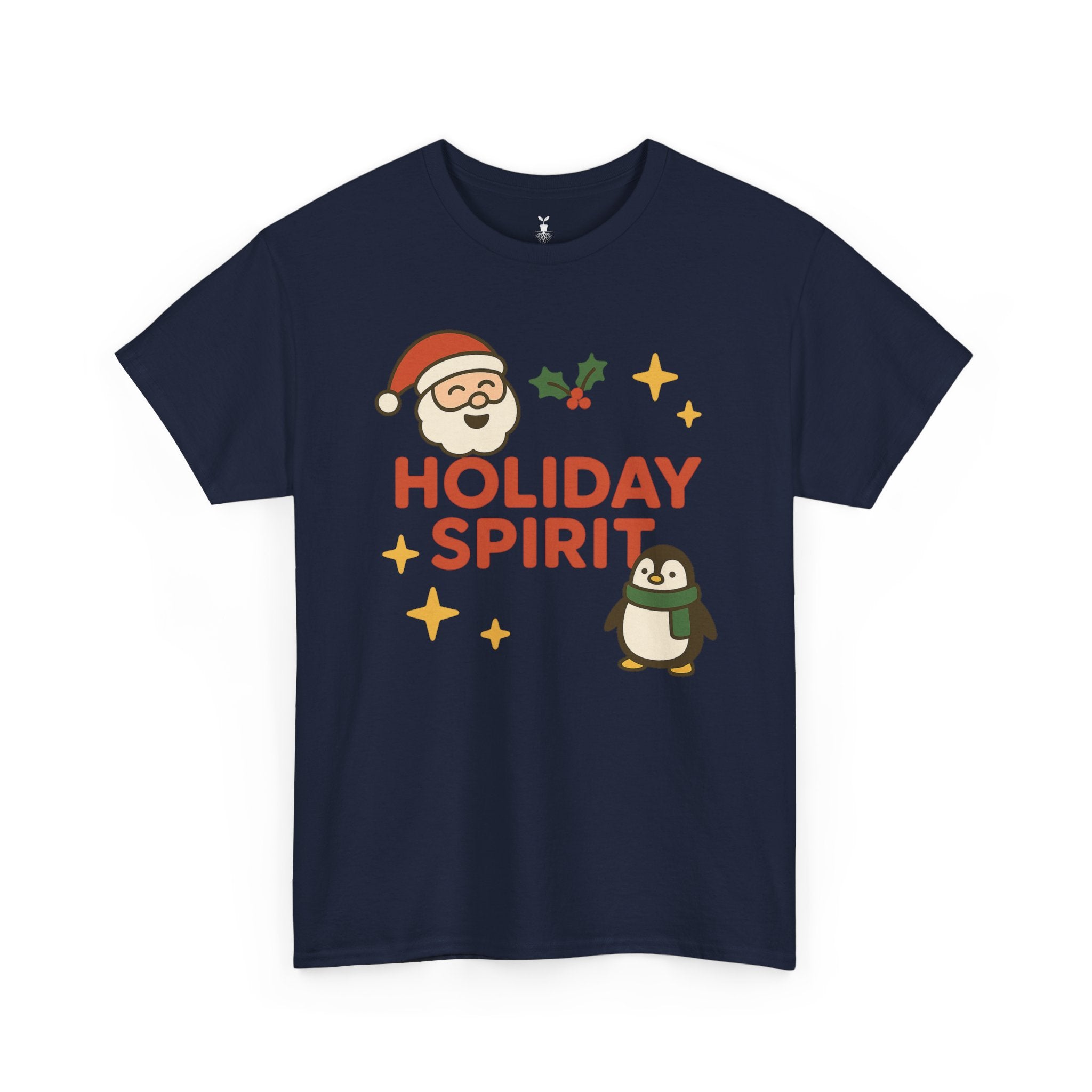 Santa Claus & Penguin Holiday Spirit T-Shirt