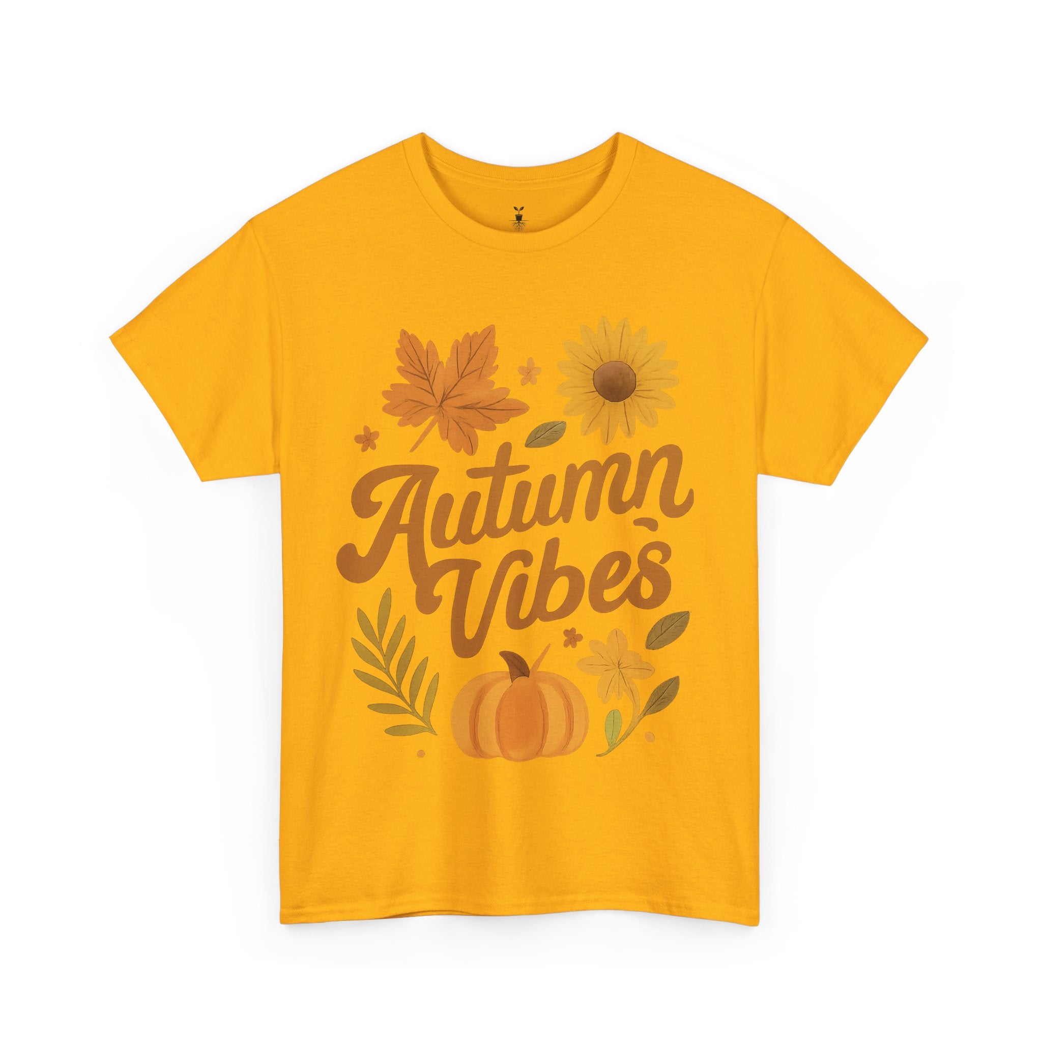 Autumn Vibes with Pumpkin, Maple Leaf, Sunflower T-Shirt