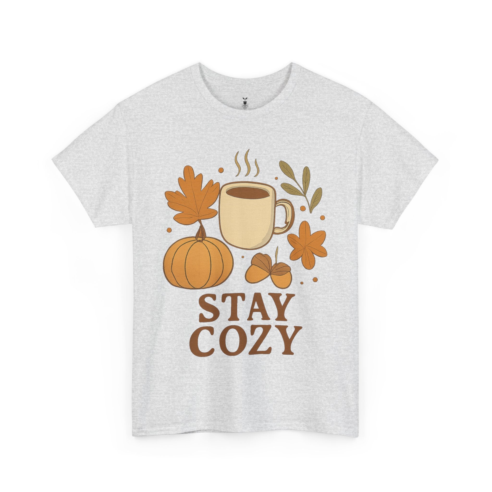 Coffee Mug Pumpkin Leaves and Acorns Autumn Stay Cozy T-Shirt